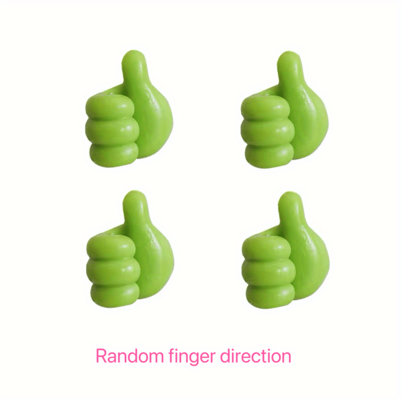 4pcs Thumb Hook Wire Organizer Desktop Data Cable Storage Charging Cable Fixer