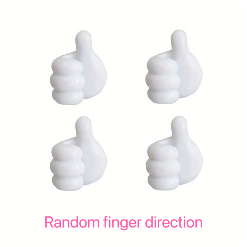 4pcs Thumb Hook Wire Organizer Desktop Data Cable Storage Charging Cable Fixer
