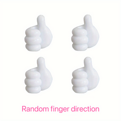 4pcs Thumb Hook Wire Organizer Desktop Data Cable Storage Charging Cable Fixer