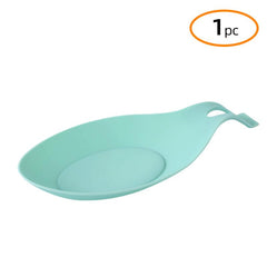 Green Silicone Spoon Rests Kitchen Scoop Bracket Stand Spoon Shelf Utensil Spatu