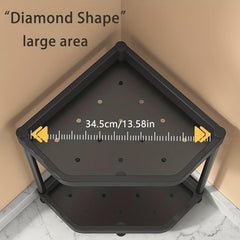 Double Layer Triangular Rack for Organizing Spices on Countertop