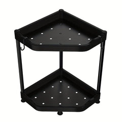 Double Layer Triangular Rack for Organizing Spices on Countertop