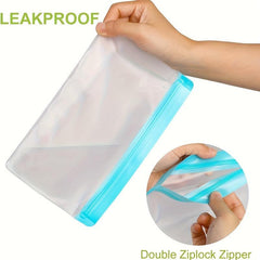 3pcs Reusable Food Storage Bags Silicone Leakproof Freezer Bags