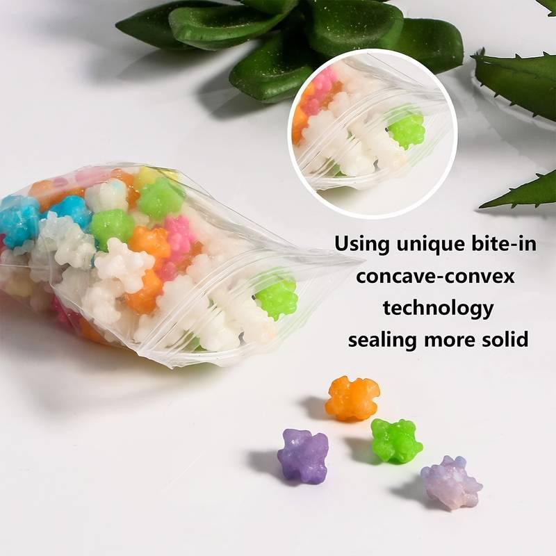 100 Leakproof Mini Zipper Bags for Snacks Candy Cookies and More