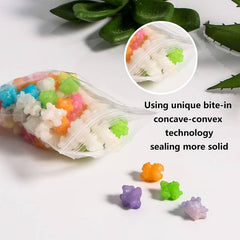 100 Leakproof Mini Zipper Bags for Snacks Candy Cookies and More