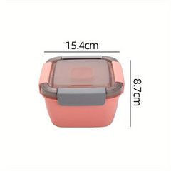 1100ml Nordic Style Double-layer Bento Box Leakproof Food Container