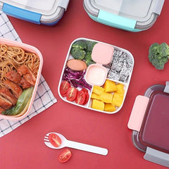 1100ml Nordic Style Double-layer Bento Box Leakproof Food Container