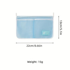 1pc Fabric Two compartment Refrigerator Storage Mesh Bag
