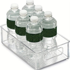 1pc Transparent Refrigerator Storage Box for Fruits Vegetables and Beverages