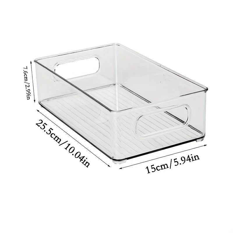 1pc Transparent Refrigerator Storage Box for Fruits Vegetables and Beverages