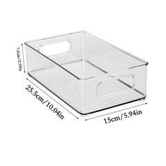 1pc Transparent Refrigerator Storage Box for Fruits Vegetables and Beverages