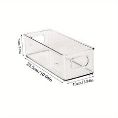 1pc Transparent Refrigerator Storage Box for Fruits Vegetables and Beverages