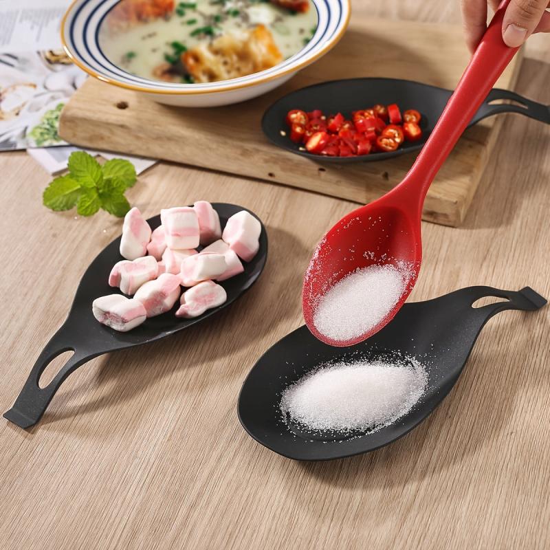 Silicone Spoon Rests Kitchen Scoop Bracket Stand Spoon Shelf Utensil Holder