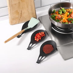 Silicone Spoon Rests Kitchen Scoop Bracket Stand Spoon Shelf Utensil Holder