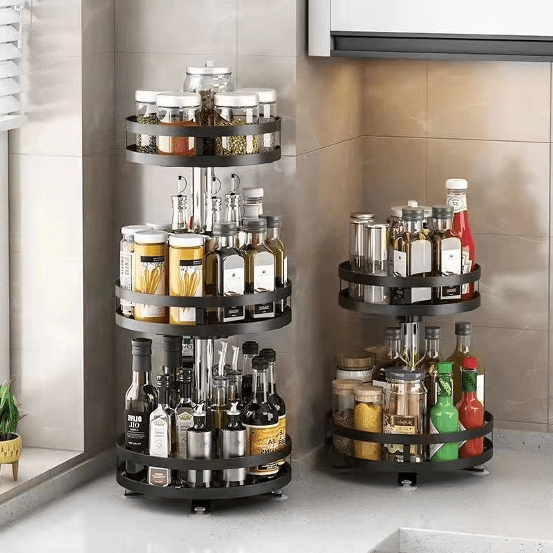 1pc Wfclife 1 2 3 Layers Space Saving Kitchen Storage Spice Rack Organizer