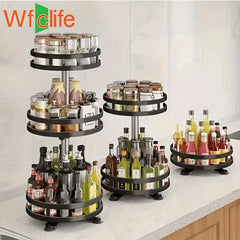 1pc Wfclife 1 2 3 Layers Space Saving Kitchen Storage Spice Rack Organizer