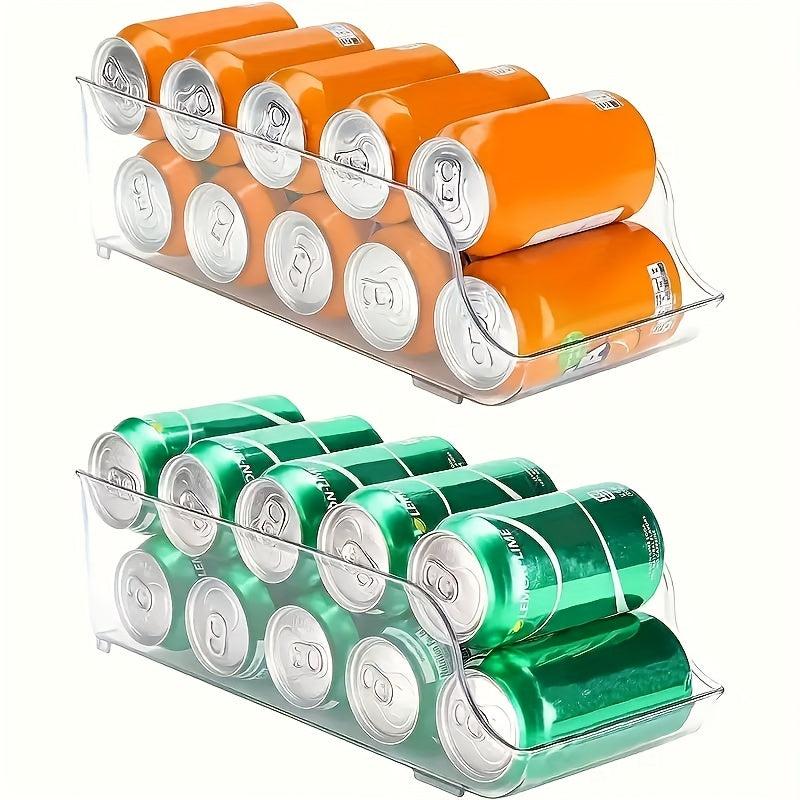 Refrigerator Organizer Bins Soda Can Dispenser Beverage Holder