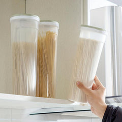 Clear Spaghetti Pasta Storage Container Adjustable Lid Plastic Food Storage Jar