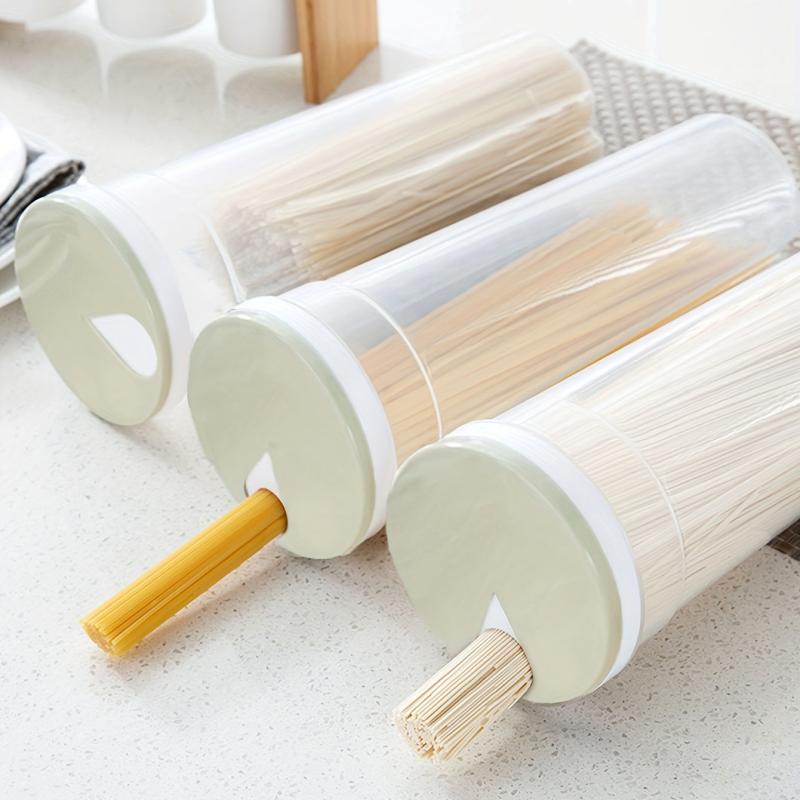 Clear Spaghetti Pasta Storage Container Adjustable Lid Plastic Food Storage Jar