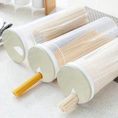 Clear Spaghetti Pasta Storage Container Adjustable Lid Plastic Food Storage Jar