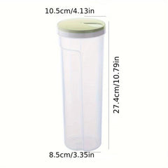 Clear Spaghetti Pasta Storage Container Adjustable Lid Plastic Food Storage Jar