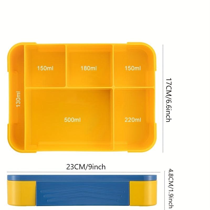 Leakproof Double Layer Lunch Box with Cutlery for Office Workers