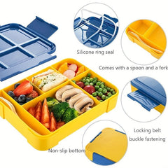 Leakproof Double Layer Lunch Box with Cutlery for Office Workers