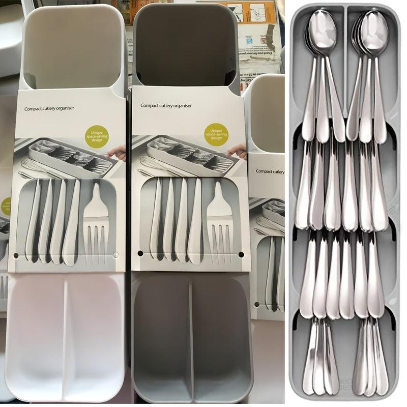 Efficient Flatware Organizer Spoon Storage Box Kitchen Accessories