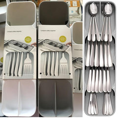 Efficient Flatware Organizer Spoon Storage Box Kitchen Accessories