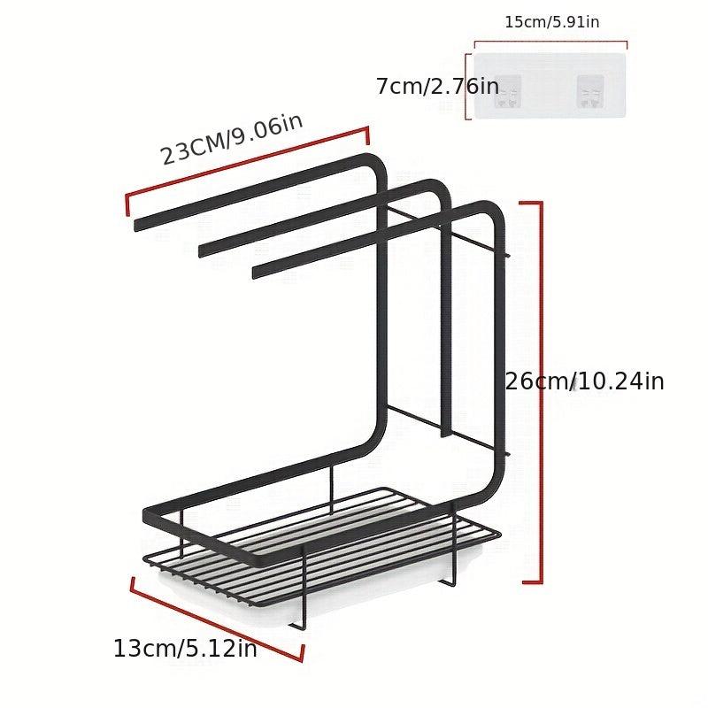 Kitchen Dishcloth Towel Rack Wall mounted Storage Rack Sponge Holder