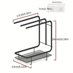 Kitchen Dishcloth Towel Rack Wall mounted Storage Rack Sponge Holder