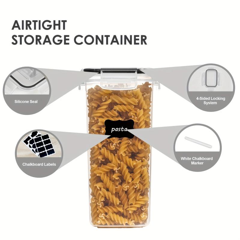 7Pcs Airtight Food Storage Containers Candy Jars for Spaghetti Pasta Flour Sugar