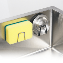 4pcs Self Adhesive Sink Sponges Holder 304 Stainless Steel Storage
