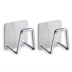 4pcs Self Adhesive Sink Sponges Holder 304 Stainless Steel Storage