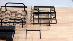 2 Tier Large Dish Drying Rack Stainless Steel