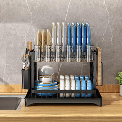 2 Tier Large Dish Drying Rack Stainless Steel