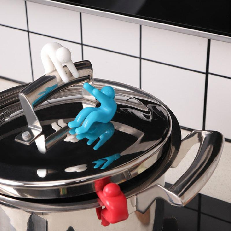 Pot Lid Lifting Clip Silicone Outdoor Kitchen Accessories