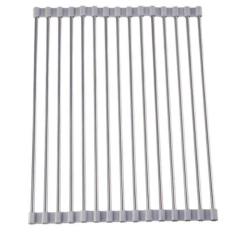 Sink Draining Rack Foldable Stainless Steel Shelf Retractable Water Filter