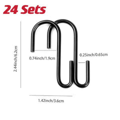 Stainless Steel S Hooks Pot Hooks For Rack Hanging Pans Pots Utensils