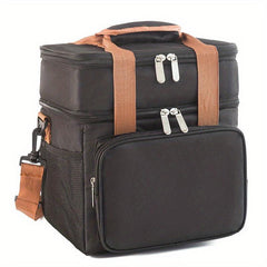 Large Capacity Insulated Lunch Bag Crossbody Waterproof Box