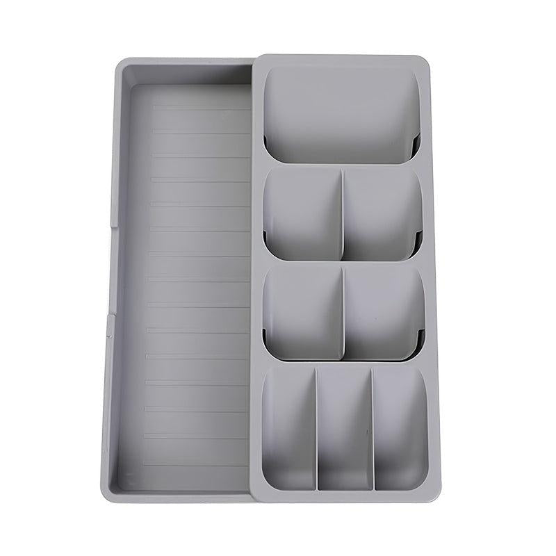 Expandable Silverware Organizer Tray for Drawer - Holds Flatware
