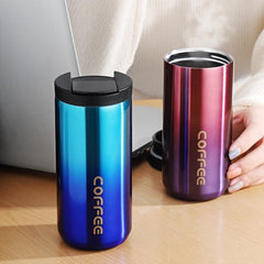 Vacuum Cup Insulated Coffee Mug Leak Proof Screw Lid Travel Mug