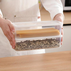 Pasta Container with Lid - Airtight Food Storage Plastic Organizer
