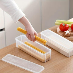 Pasta Container with Lid - Airtight Food Storage Plastic Organizer