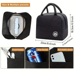 Insulated Lunch Bag Ice Pack Waterproof Lunch Box Hand Wash