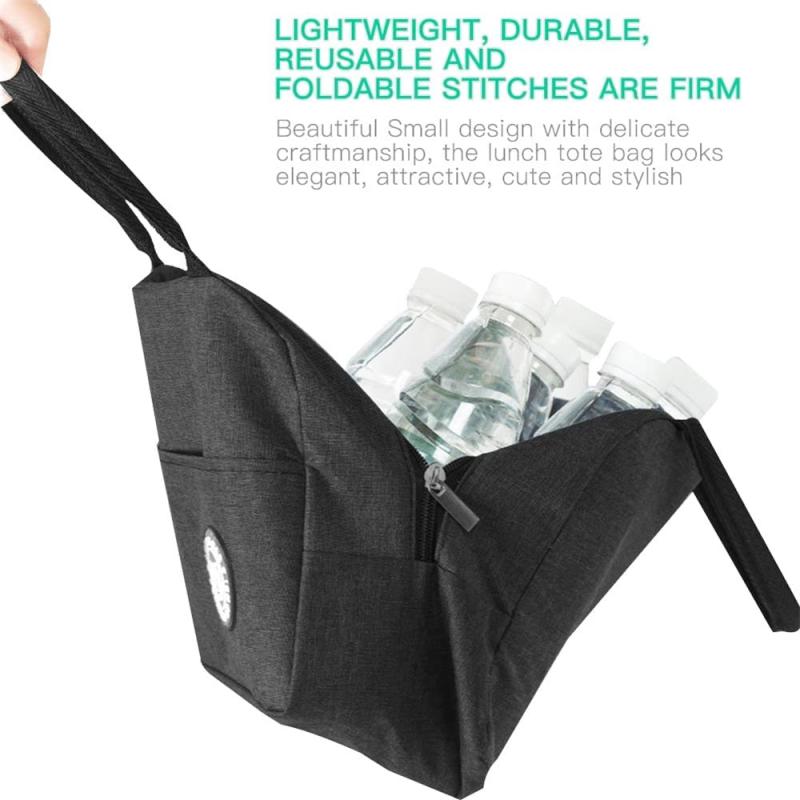 Insulated Lunch Bag Ice Pack Waterproof Lunch Box Hand Wash