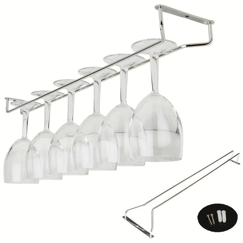 Stylish Metal Wine Glass Holder for Cabinet/Bar D cor