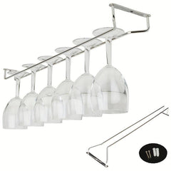 Stylish Metal Wine Glass Holder for Cabinet/Bar D cor