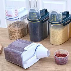 Portable Rice Bucket Cereal Storage Container