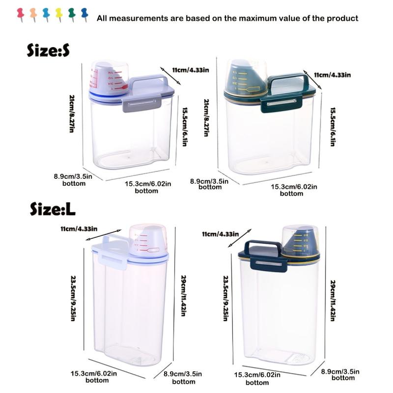 Portable Rice Bucket Cereal Storage Container